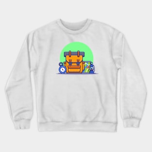 Camping And Hiking Equipment Crewneck Sweatshirt